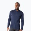 Bluză termoactivă pentru bărbați Smartwool Classic Thermal Merino Base Layer 1/4 Zip Boxed deep navy