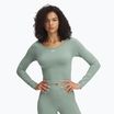 Longsleeve de antrenament pentru femei Under Armour Train Seamless silica green/white