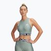 Top de antrenament pentru femei Under Armour Heat Gear Rib Tank silica green/silica green/white