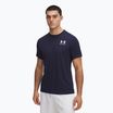 Tricou de antrenament pentru bărbați Under Armour HeatGear Fitted midnight navy/white