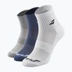 Șosete Babolat Quarter 3 Pack white/estate blue/grey