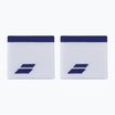 Benzi pentru încheietură Babolat Logo Wristband 2 buc. white/sodalite blue