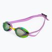 Ochelari de înot arena Python Mirror green/violet/green