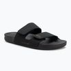 Papuci pentru bărbați Quiksilver Rivi Leather Double Adjust black 1