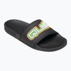 Quiksilver bărbați Rivi Wordmark Slide II negru rasta flip-flops