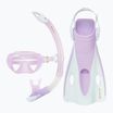 Set de snorkeling  Aqualung Nabul mască + tub+ labe translucid purple