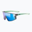 Ochelari de soare pentru copii UVEX Skyryse Jr grey/green matt/mirror blue
