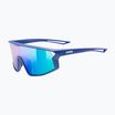 Ochelari de soare pentru copii UVEX Skyryse Jr blue matt/mirror green