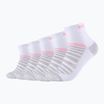 Șosete Skechers Mesh Ventilation Quarter 5 pairs white mix