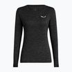 Longsleeve de trekking pentru femei Salewa Puez Melange Dry black out melange