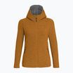 Bluză de trekking pentru femei Salewa Sarner 2L Wool Fz Hoody golden brown