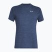 Tricou pentru bărbați Salewa Puez Melange Dry dark java blue melange