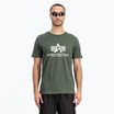 Tricou pentru bărbați  Alpha Industries Basic dark olive