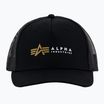 Șapcă pentru bărbați Alpha Industries Label Trucker black
