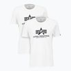 Tricou pentru bărbați Alpha Industries Basic T 2 szt. white