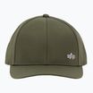Șapcă pentru bărbați Alpha Industries Metal Label dark olive