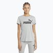 Tricou pentru femei PUMA ESS Logo light gray heather