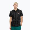 Tricou polo pentru bărbați FILA Luckenwalde black/bright white striped