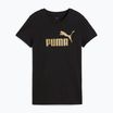 Tricou pentru femei PUMA ESS Metallic No. 1 Logo Tee puma black/metallic gold