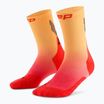 Șosete compresive pentru bărbați CEP Run Edt. Gradient Mid Cut Compression 5.0 red/marigold fade