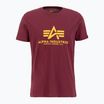 Tricou pentru bărbați  Alpha Industries Basic burgundy