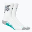 Șosete ASICS Performance Run Crew brilliant white/wave teal