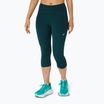 Colanți de alergare pentru femei ASICS High Waist Capri saxon green