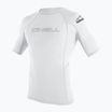 Tricou de înot pentru bărbați O'Neill Basic Skins Rash Guard alb