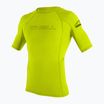 Bărbați O'Neill Basic Skins Rash Guard tricou de înot pentru bărbați lime