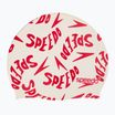 Cască de înot pentru copii Speedo Slogan Print white/red