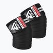 Apărători pentru genunchi RDX KR11 Gym Knee Wrap black/white