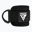 Benzi cu cârlige pentru încheietură RDX Gym Ankle Pro A4 negre WAN-A4B-P