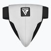 Apărătoare inghinală pentru bărbați RDX R1 Martial Arts Groin Guard white/black