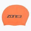 ZONE3 Șapcă de înot portocalie hi-vis cu păr lung