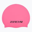 ZONE3 Silicone Șapcă de înot hi-vis roz
