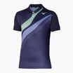 Tricou polo de tenis pentru bărbați Mizuno Release Shadow evening blue