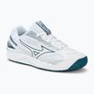 Încălțăminte de volei pentru bărbați Mizuno Cyclone Speed 4 white/sailor blue/silver