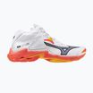 Încălțăminte de voleiMizuno Wave Lightning Z8 Mid white/fiery coral 2/citrus