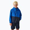 Geacă de ploaie pentru copii REGATTA Hanleigh II olympian blue/navy/tangerine tango