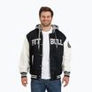 Jachetă cu glugă pentru bărbați Pitbull West Coast Falcon Ridge Bomber Bomber cu glugă negru/ecru