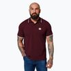 Tricou polo pentru bărbați Pitbull West Coast Polo Pique Stripes Regular burgundy