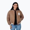 Geacă pentru femei Pitbull Buena Quilted Varsity brown
