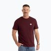 Tricou pentru bărbați Pitbull Small Logo dark burgundy