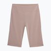 Pantaloni scurți de antrenament pentru femei 4F maro deschis 4FSS23TFSFSHF139-82S