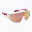 Ochelari de soare pentru copii GOG Flint matt white/neon pink/polychromatic pink