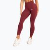 Colanți pentru femei Gym Glamour Basic Scrunch burgundy