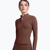 Longsleeve pentru femei JOYINME Motion LS 1/4 Zip chestnut