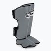 Apărători pentru tibie RAJA BOXING Lightweight Shin Guards Semi Leather grey