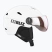 Cască de schi Bliz Strike Visor matte white/ orange silver mirror