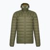 Fjällräven Expedition Pack Down Hoodie pentru bărbați cu glugă verde/galben muștar în jos jachetă de puf verde/galben muștar